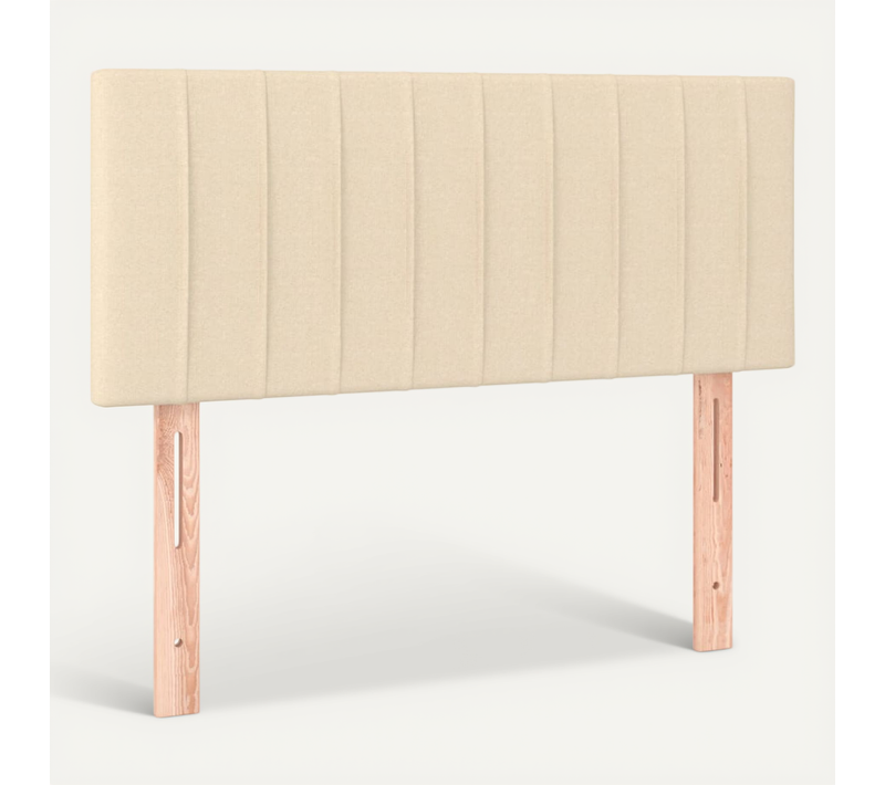Tête De Lit Crème 100x5x78/88 Cm Tissu