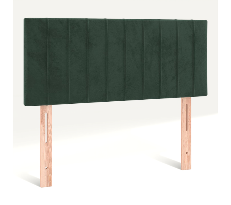 Tête De Lit Vert Foncé 100x5x78/88 Cm Velours