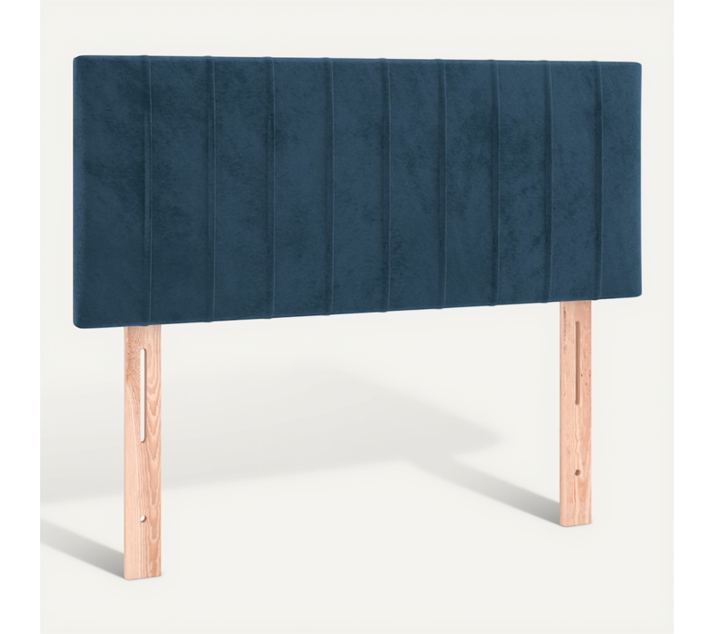 Tête De Lit Bleu Foncé 100x5x78/88 Cm Velours