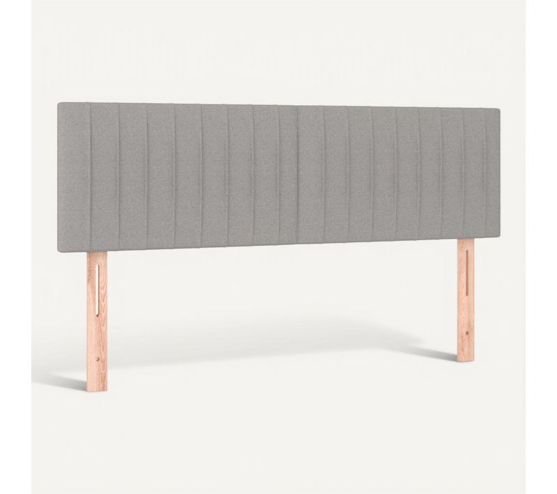 Têtes De Lit Gris Clair 144x5x78/88 Cm Tissu