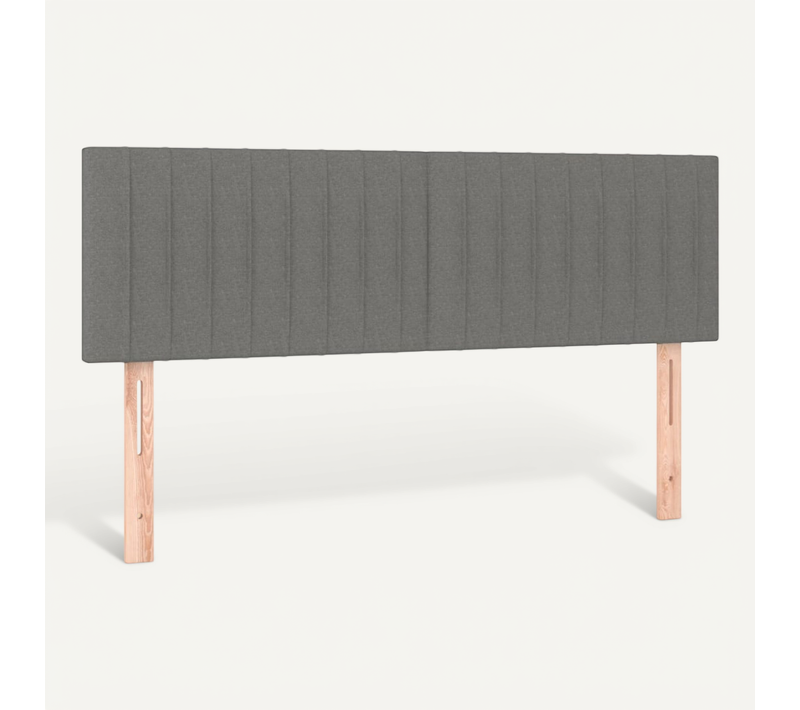 Têtes De Lit Gris Foncé 144x5x78/88 Cm Tissu