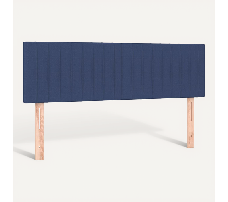 Têtes De Lit Bleu 144x5x78/88 Cm Tissu