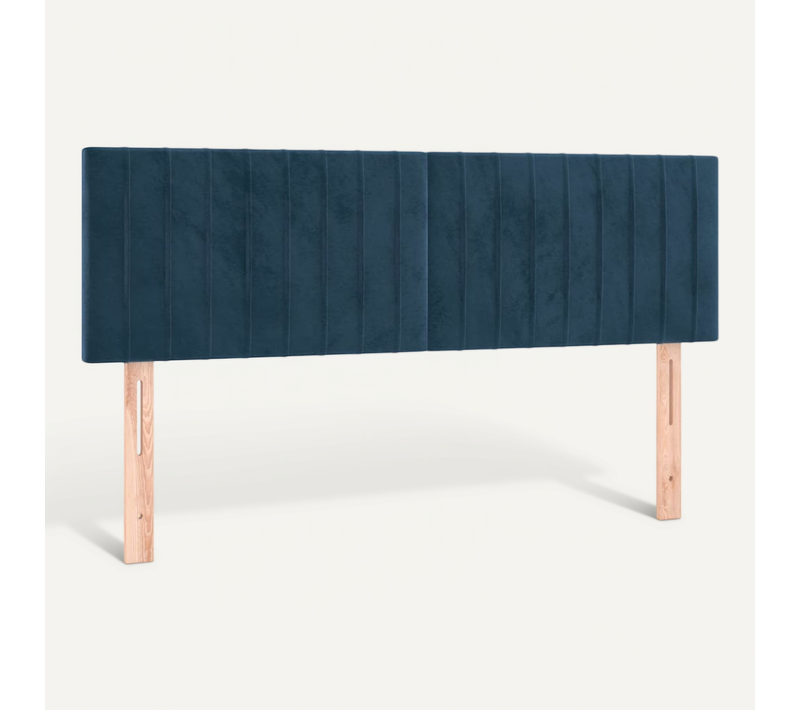 Têtes De Lit Bleu Foncé 144 X 5 X 78/88 Cm Velours