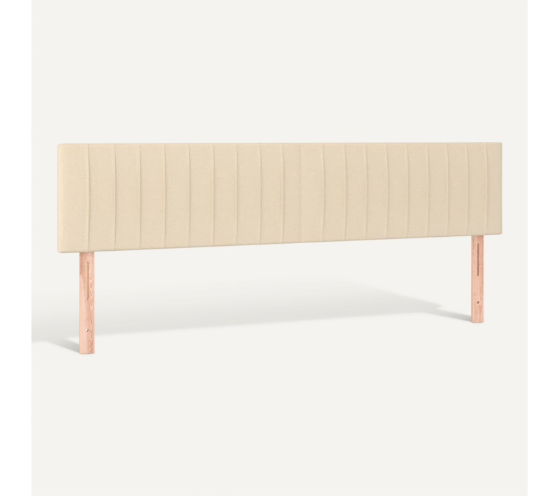 Têtes De Lit Crème 160x5x78/88 Cm Tissu