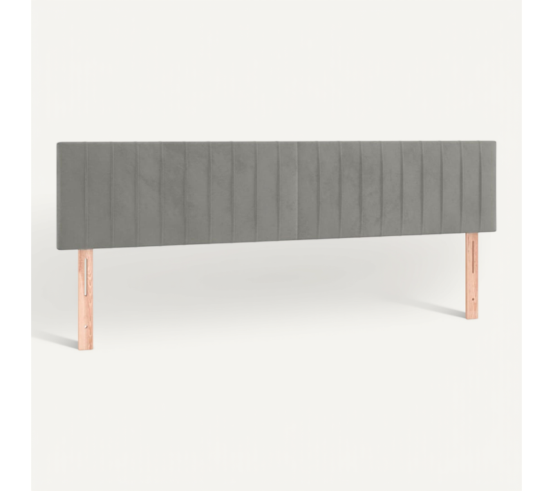 Têtes De Lit Gris Clair 160x5x78/88 Cm Velours