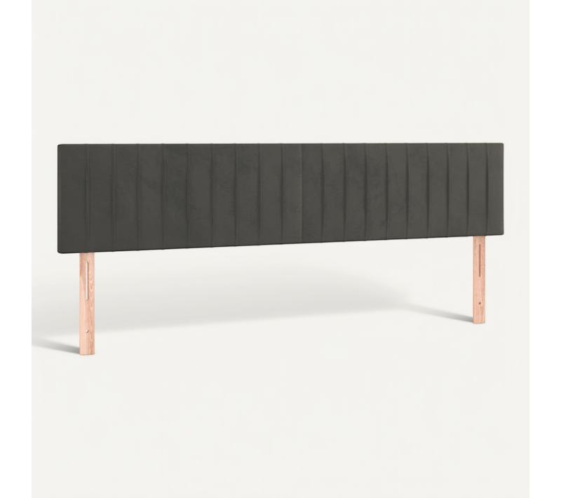 Têtes De Lit Gris Foncé 160x5x78/88 Cm Velours