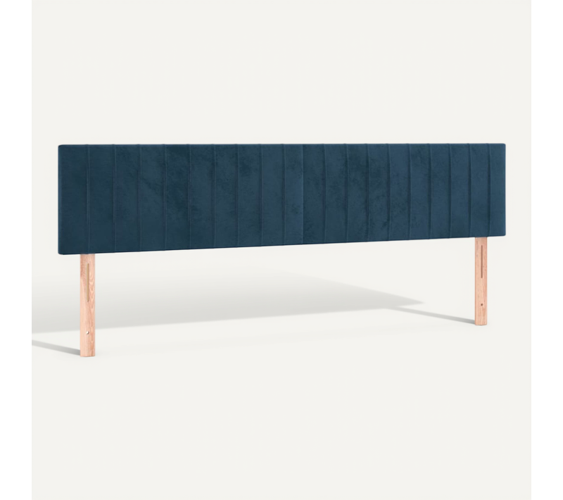 Têtes De Lit Bleu Foncé 160 X 5 X 78/88 Cm Velours