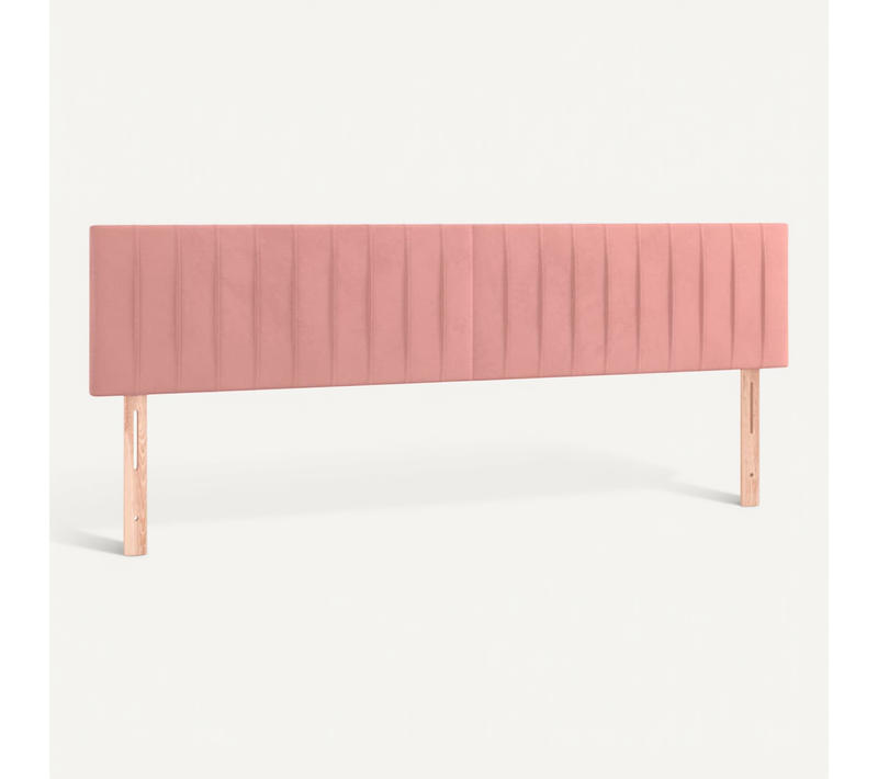 Têtes De Lit Rose 160x5x78/88 Cm Velours