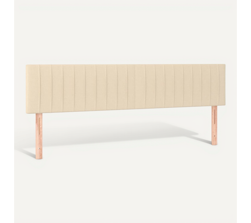 Têtes De Lit Crème 180x5x78/88 Cm Tissu