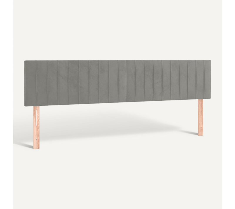 Têtes De Lit Gris Clair 180x5x78/88 Cm Velours