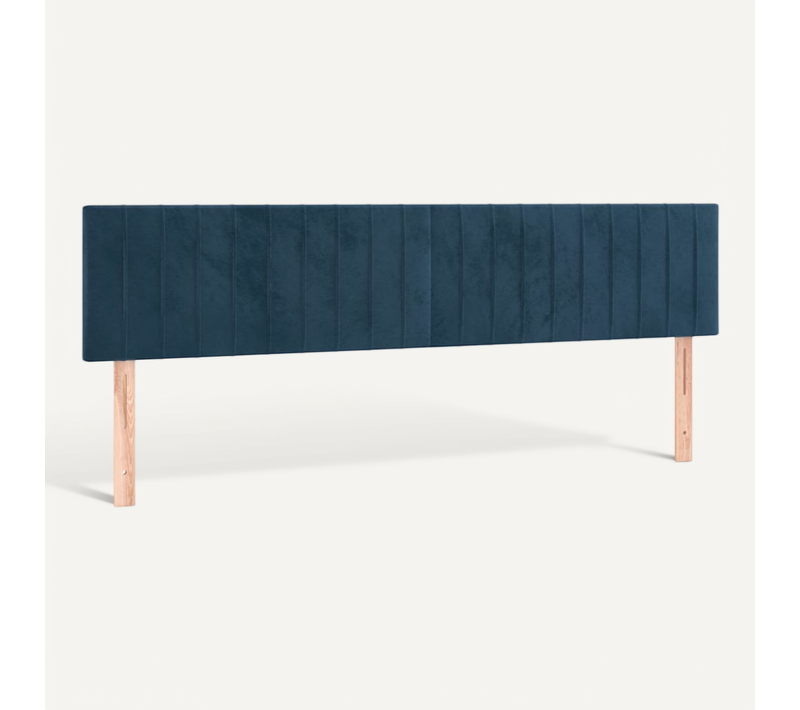 Têtes De Lit Bleu Foncé 180 X 5 X 78/88 Cm Velours