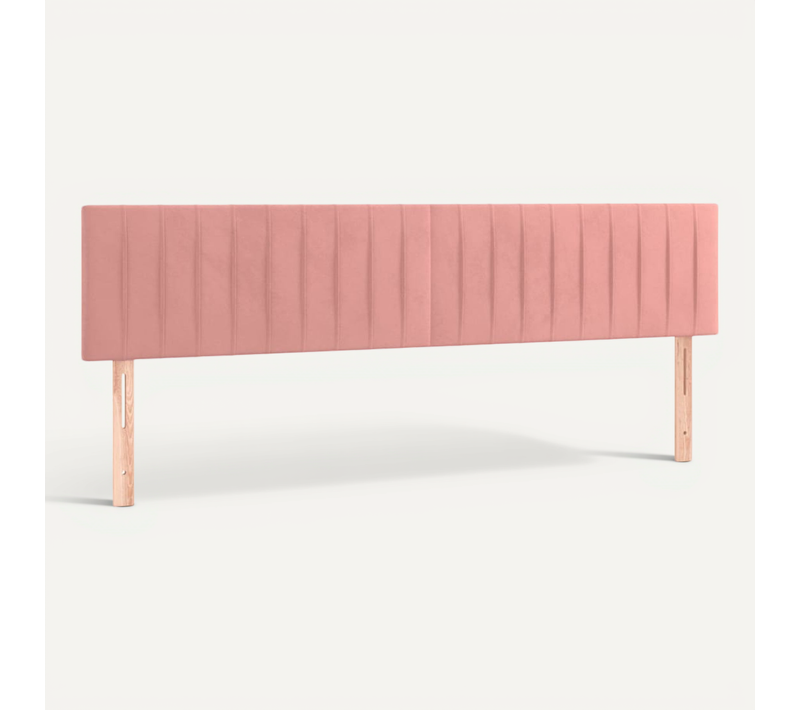 Têtes De Lit Rose 180x5x78/88 Cm Velours