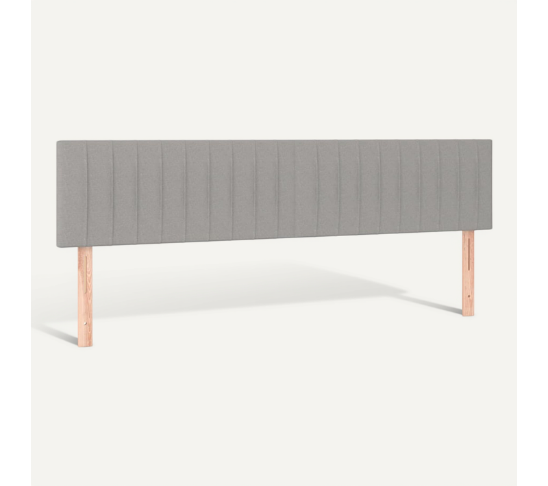 Têtes De Lit Gris Clair 200x5x78/88 Cm Tissu