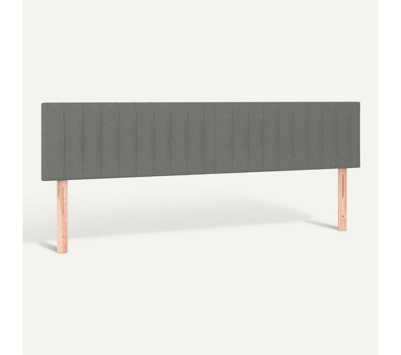 Têtes De Lit Gris Foncé 200x5x78/88 Cm Tissu