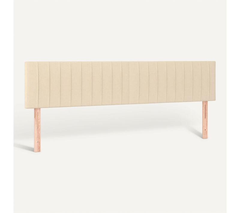 Têtes De Lit Crème 200x5x78/88 Cm Tissu