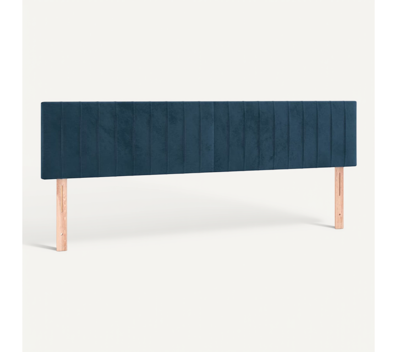Têtes De Lit Bleu Foncé 200 X 5 X 78/88 Cm Velours