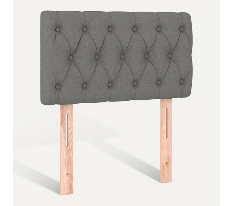 Tête De Lit Gris Foncé 80x7x78/88 Cm Tissu