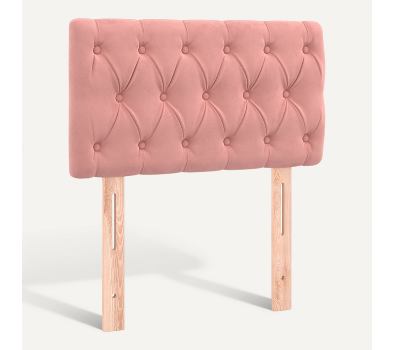 Tête De Lit Rose 80x7x78/88 Cm Velours