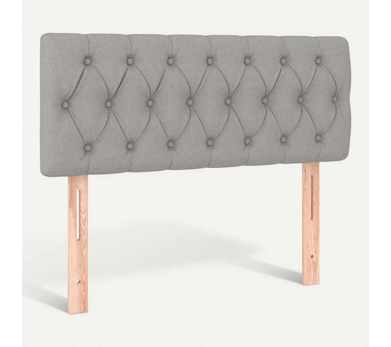 Tête De Lit Gris Clair 90x7x78/88 Cm Tissu