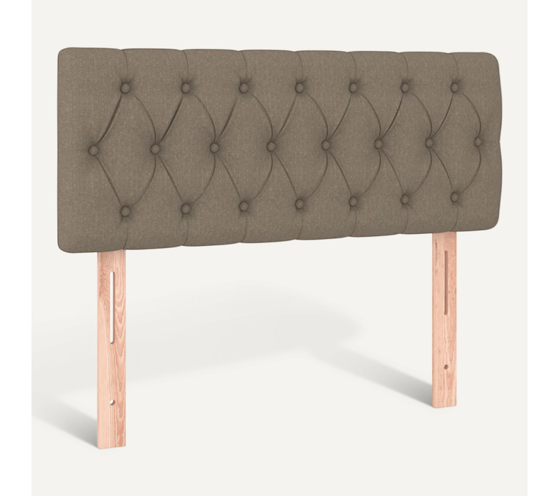 Tête De Lit Taupe 90x7x78/88 Cm Tissu