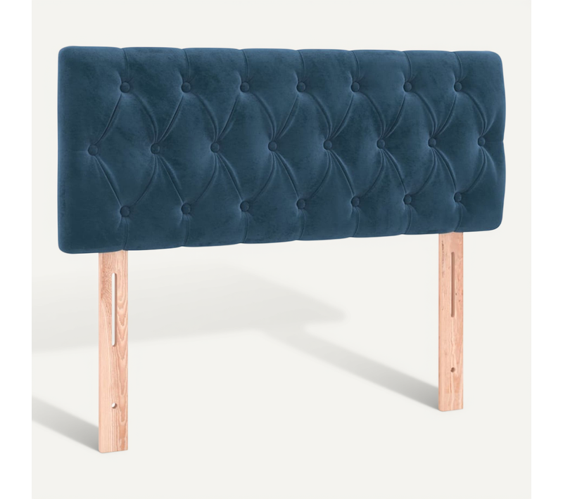 Tête De Lit Bleu Foncé 90x7x78/88 Cm Velours