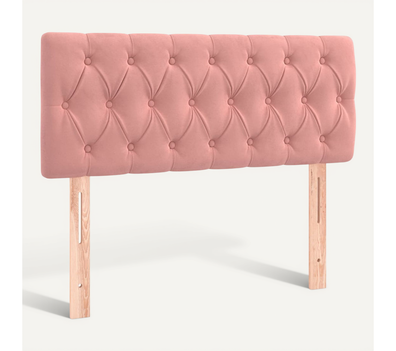 Tête De Lit Rose 90x7x78/88 Cm Velours