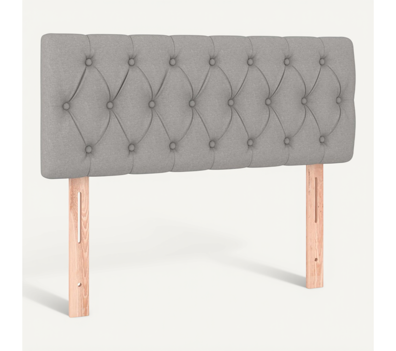 Tête De Lit Gris Clair 100x7x78/88 Cm Tissu