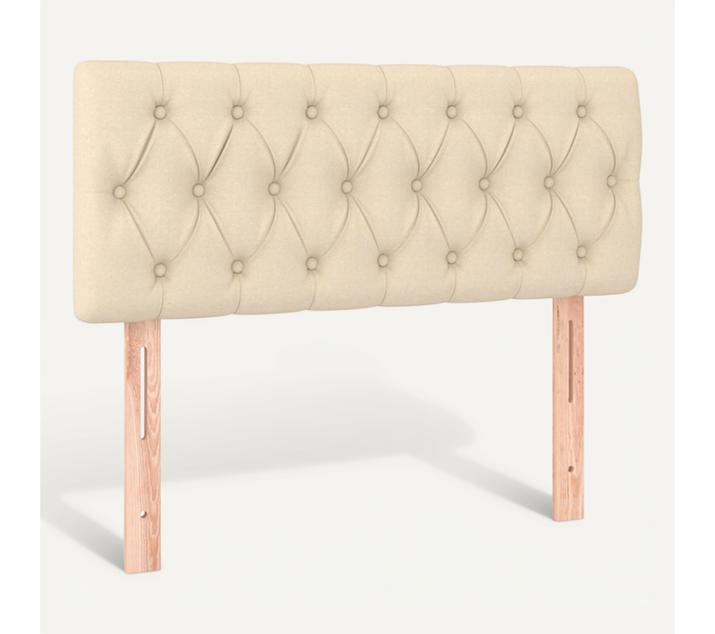 Tête De Lit Crème 100x7x78/88 Cm Tissu