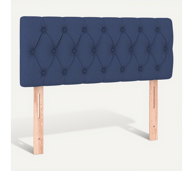 Tête De Lit Bleu 100x7x78/88 Cm Tissu