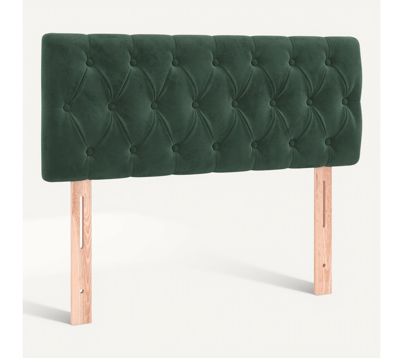 Tête De Lit Vert Foncé 100x7x78/88 Cm Velours