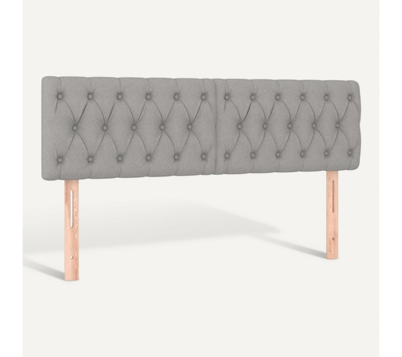 Têtes De Lit Gris Clair 160x7x78/88 Cm Tissu