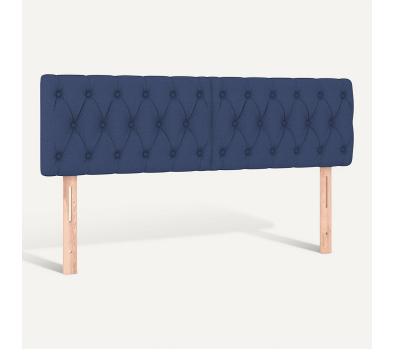 Têtes De Lit Bleu 160x7x78/88 Cm Tissu