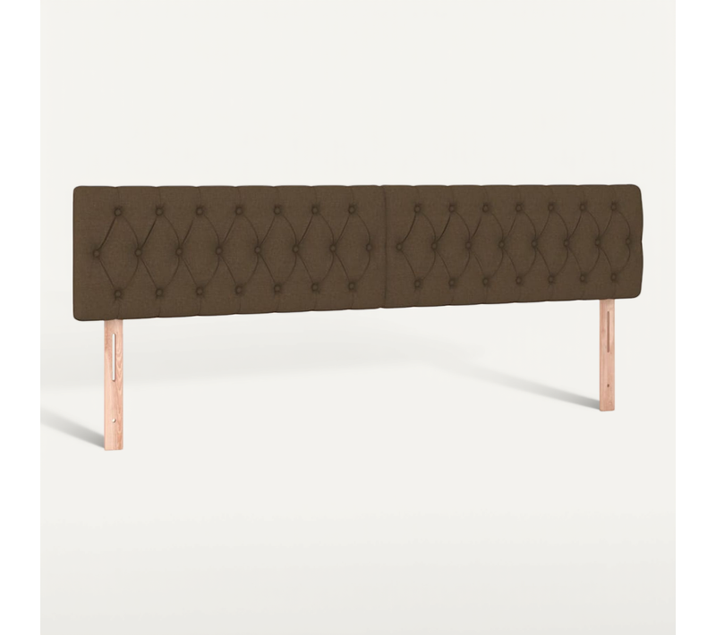 Têtes De Lit Marron Foncé 180 X 7 X 78/88 Cm Tissu