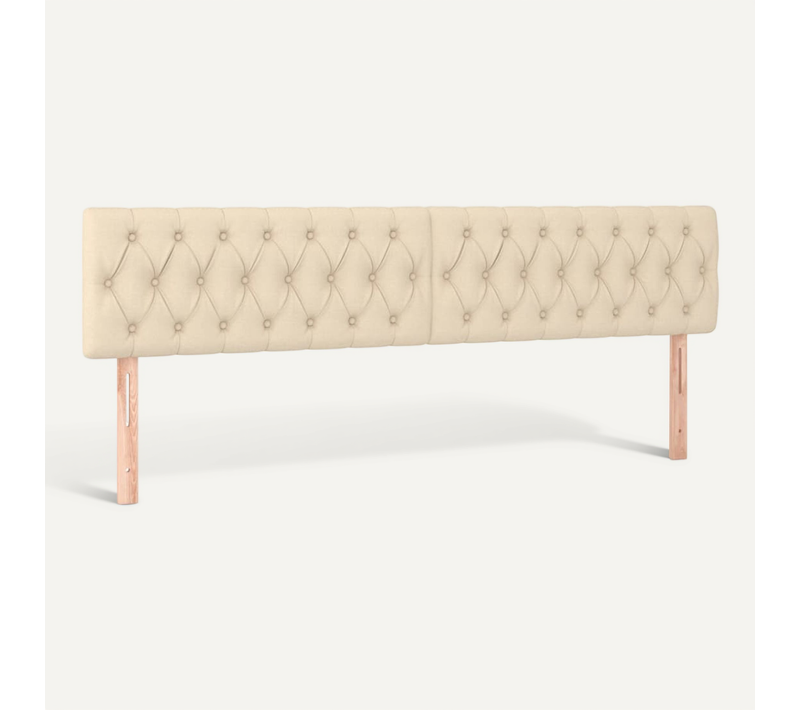 Têtes De Lit Crème 180x7x78/88 Cm Tissu