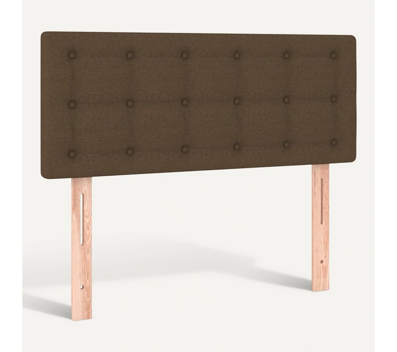 Tête De Lit Marron Foncé 80x5x78/88 Cm Tissu