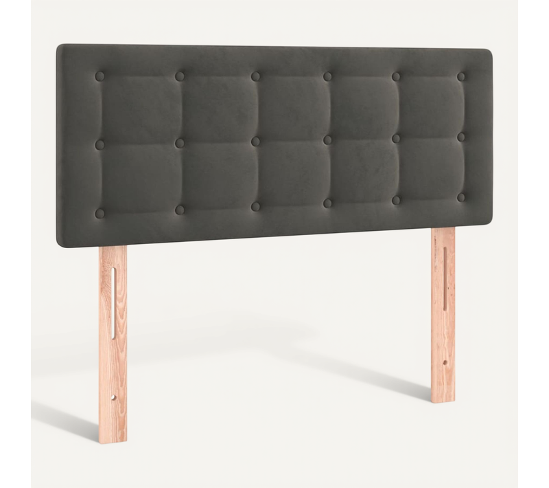 Tête De Lit Gris Foncé 80x5x78/88 Cm Velours
