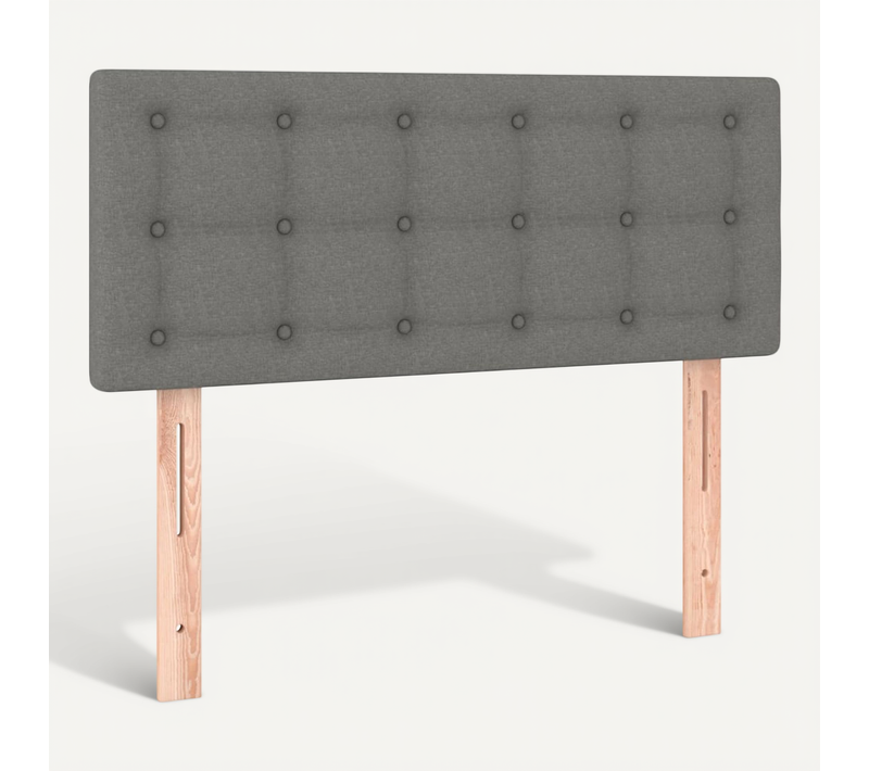 Tête De Lit Gris Foncé 90x5x78/88 Cm Tissu
