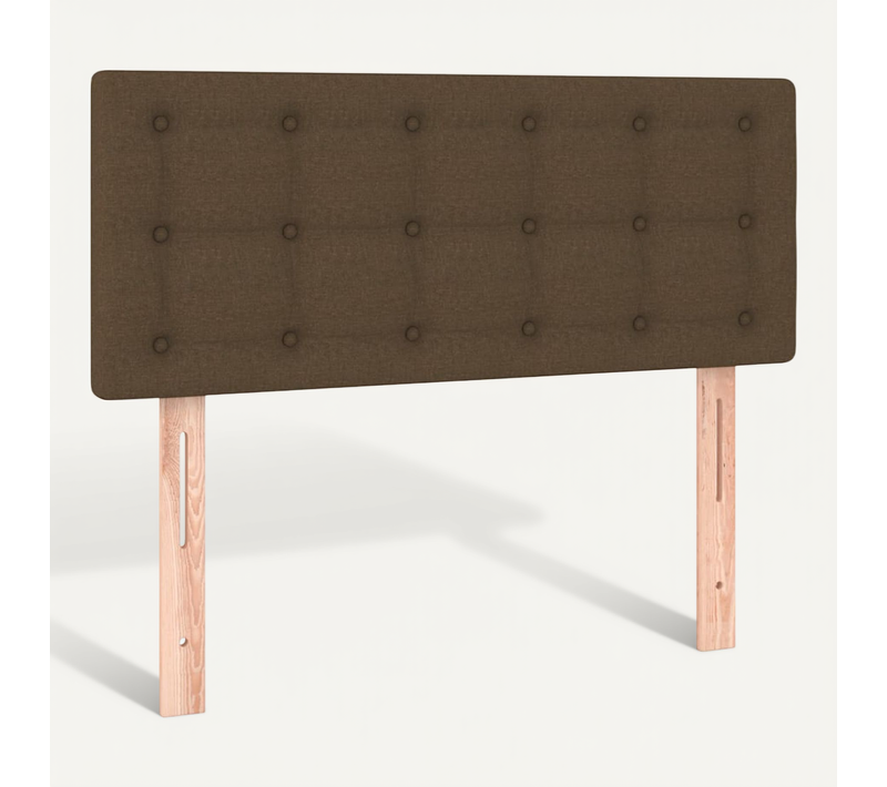 Tête De Lit Marron Foncé 90x5x78/88 Cm Tissu
