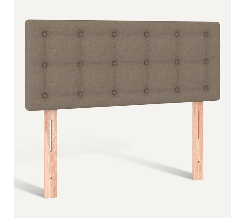 Tête De Lit Taupe 90x5x78/88 Cm Tissu