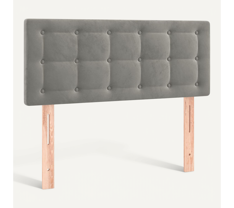 Tête De Lit Gris Clair 90x5x78/88 Cm Velours