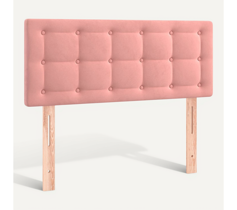 Tête De Lit Rose 90x5x78/88 Cm Velours