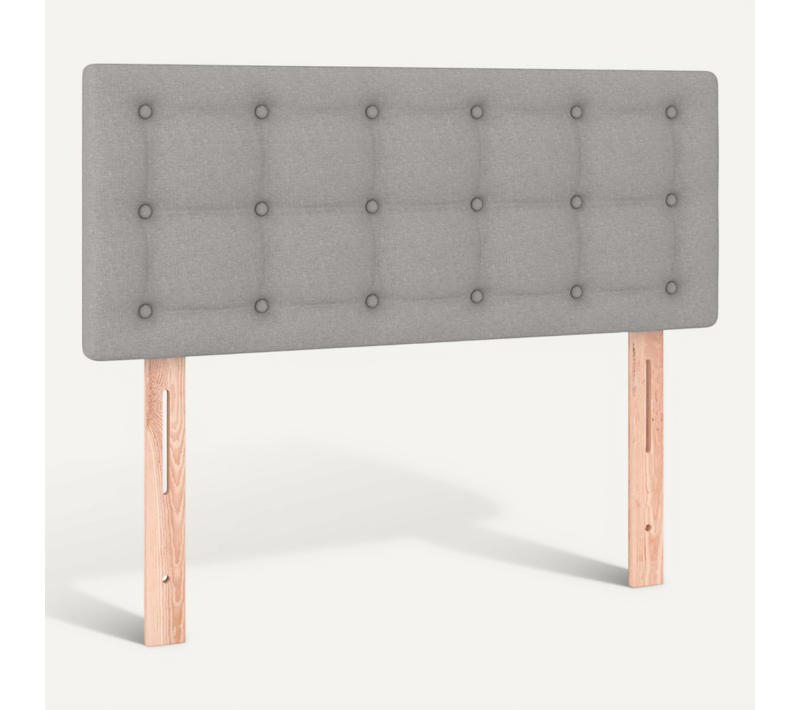 Tête De Lit Gris Clair 100x5x78/88 Cm Tissu