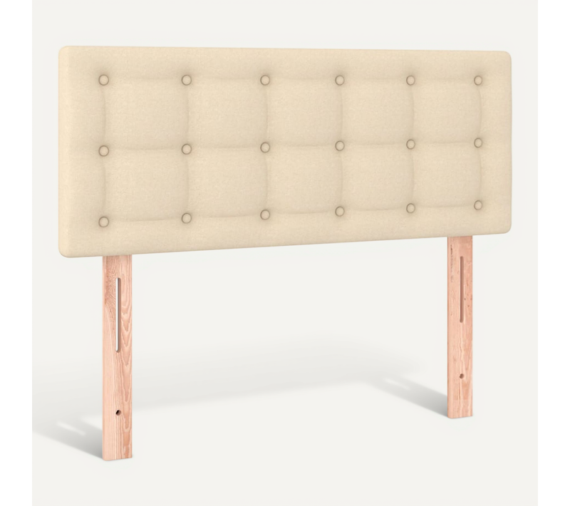 Tête De Lit Crème 100x5x78/88 Cm Tissu