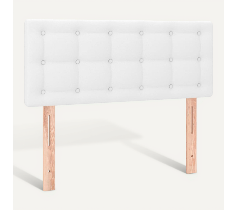 Tête De Lit Blanc 100x5x78/88 Cm Simili