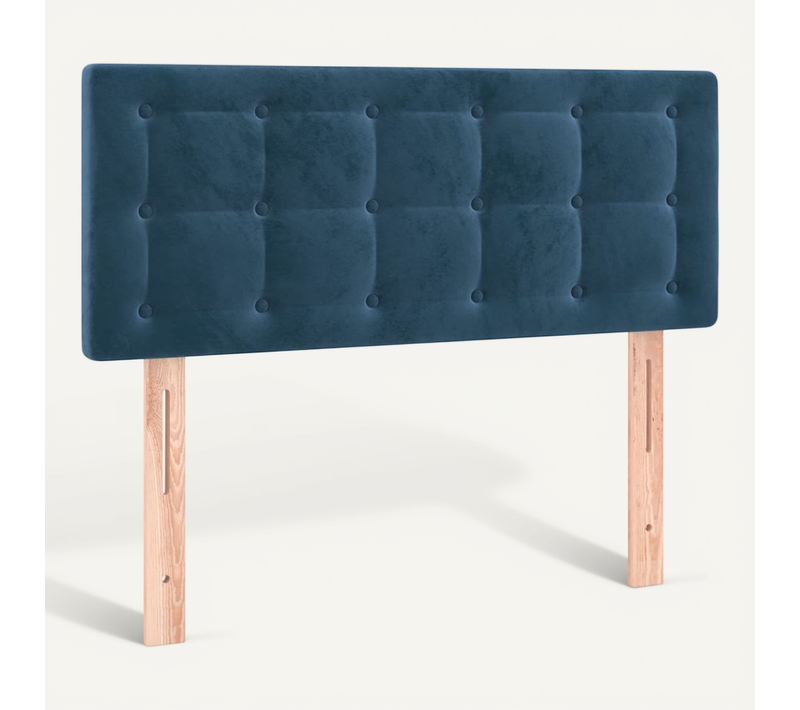 Tête De Lit Bleu Foncé 100x5x78/88 Cm Velours
