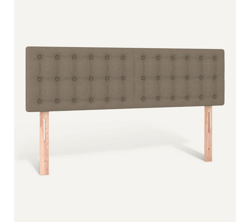 Têtes De Lit Taupe 144x5x78/88 Cm Tissu