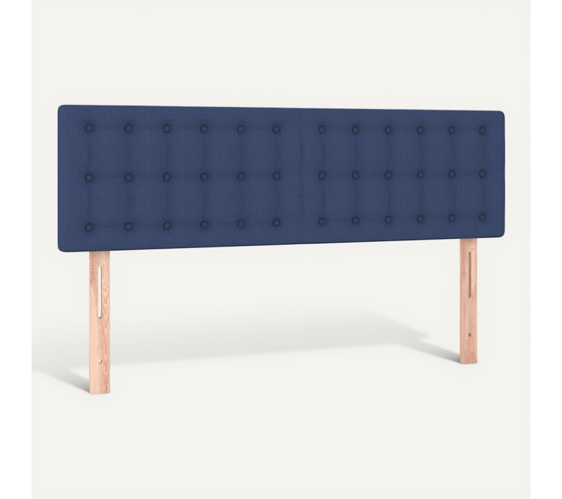 Têtes De Lit Bleu 144x5x78/88 Cm Tissu