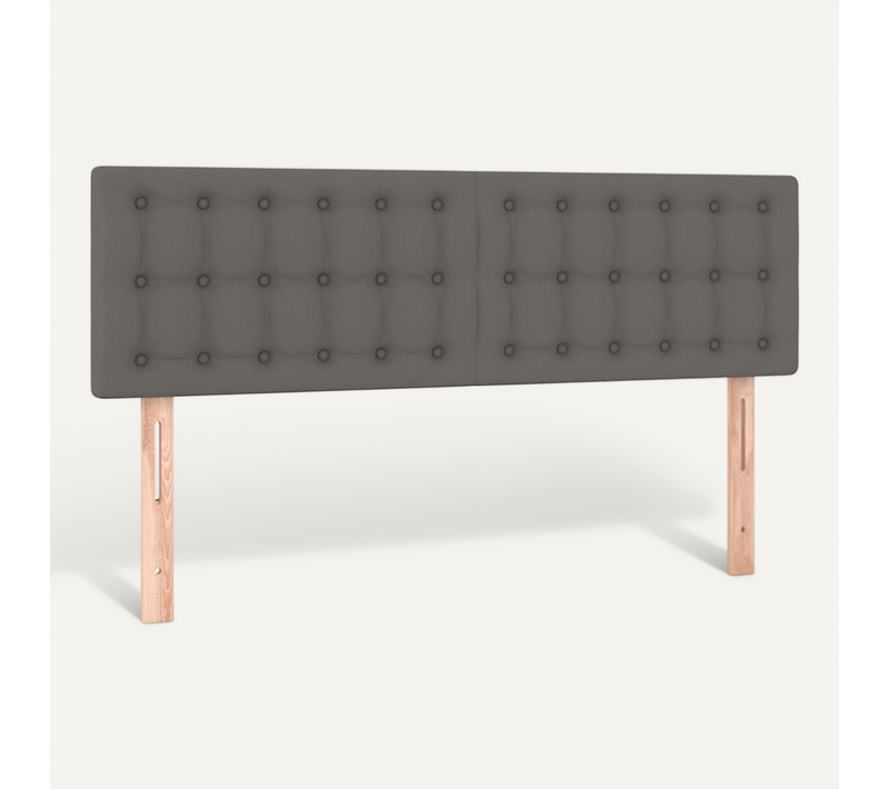 Têtes De Lit Gris 144x5x78/88 Cm Simili