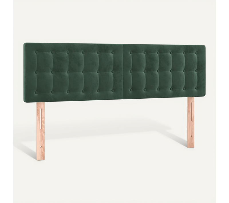 Têtes De Lit Vert Foncé 144x5x78/88 Cm Velours
