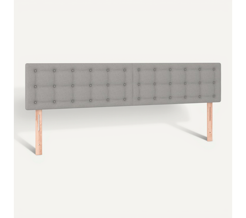 Têtes De Lit Gris Clair 160x5x78/88 Cm Tissu